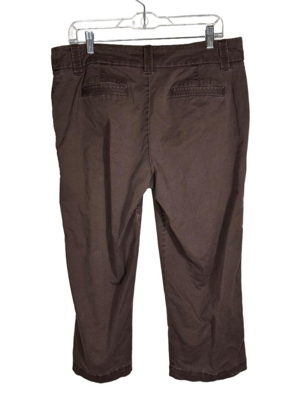 Style Womens Brown Capri Pants